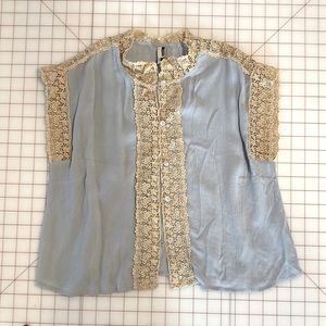 Sleeveless topshop button up